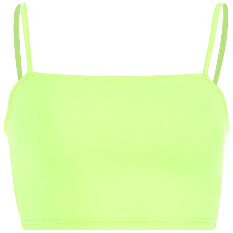 Essential Basics Under $10 Neon Crop Top Tanks