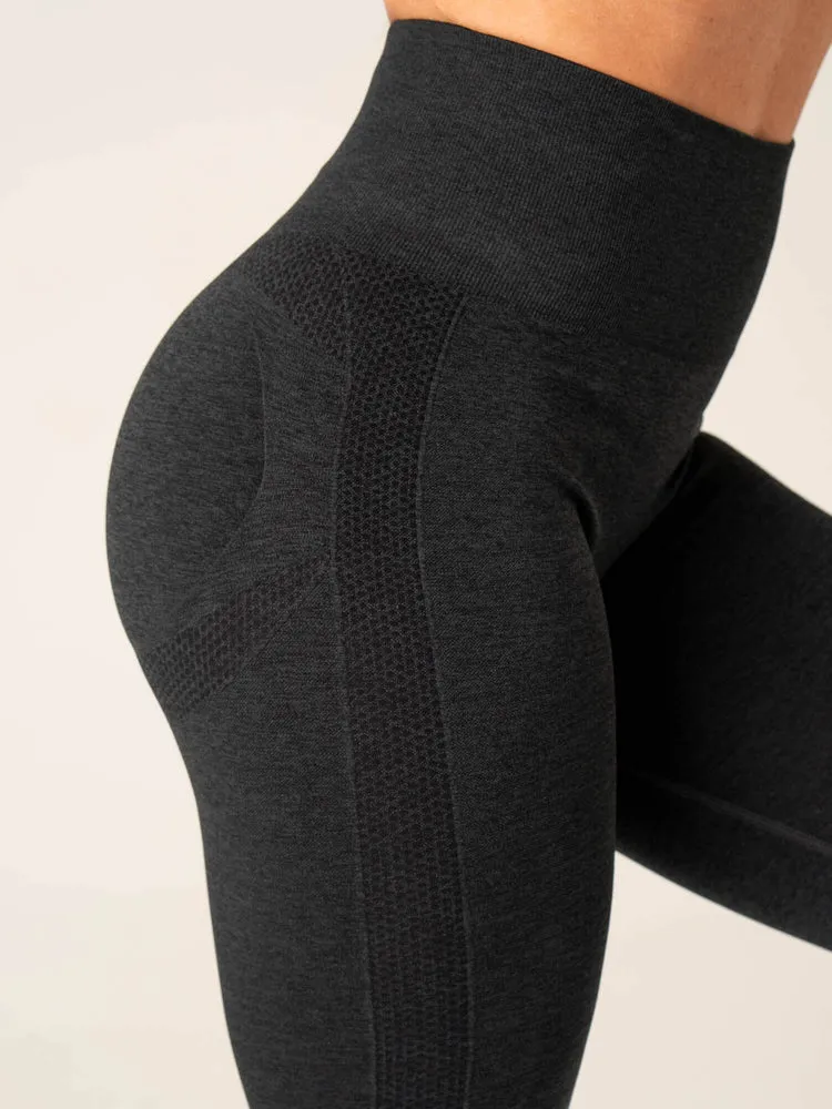 EVOLVE SEAMLESS LEGGINGS BLACK MARL