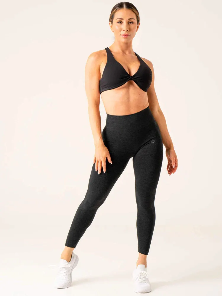 EVOLVE SEAMLESS LEGGINGS BLACK MARL