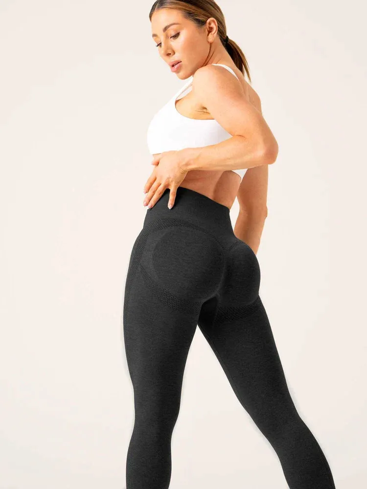 EVOLVE SEAMLESS LEGGINGS BLACK MARL