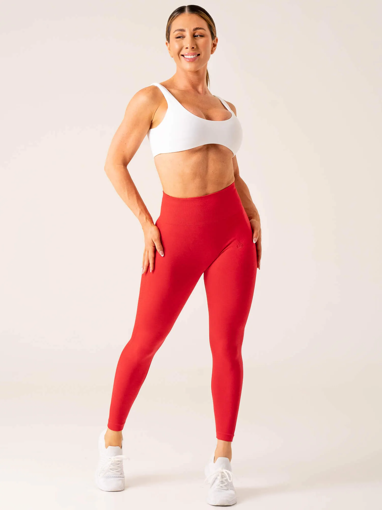 Evolve Seamless Leggings - Red Marl