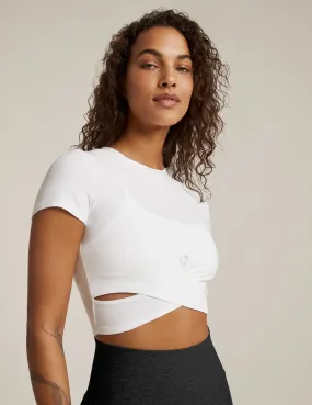 Featherweight Under Over Cropped Tee