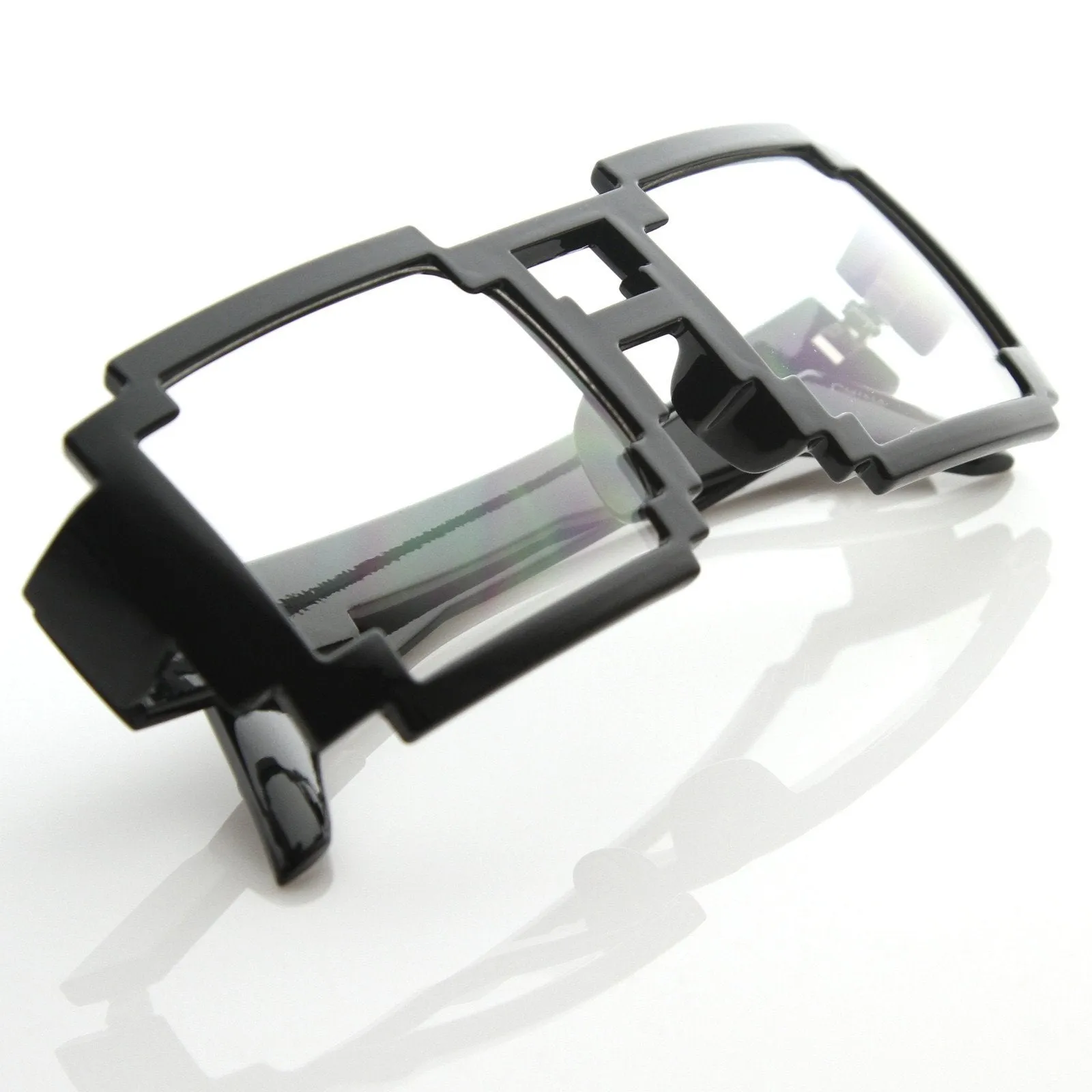 Gamer Nerd Retro Pixelated 8-Bit Clear Lens Glasses