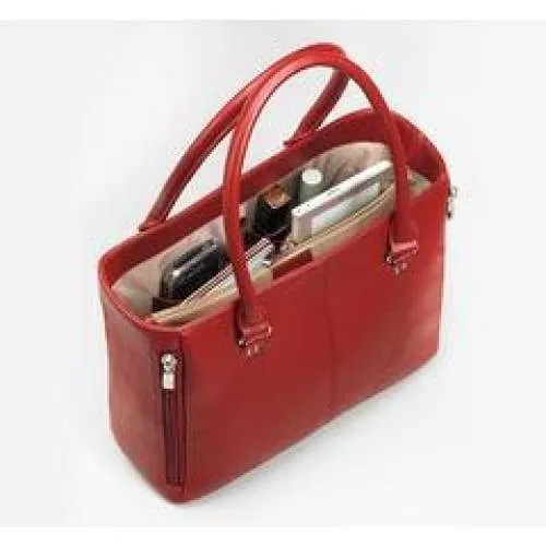 GTM Original Traditional Open Top Leather Concealed Carry Tote