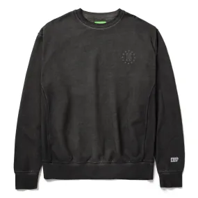 HUF SWEAT 12 GALAXIES FADED CREW GUNMETAL