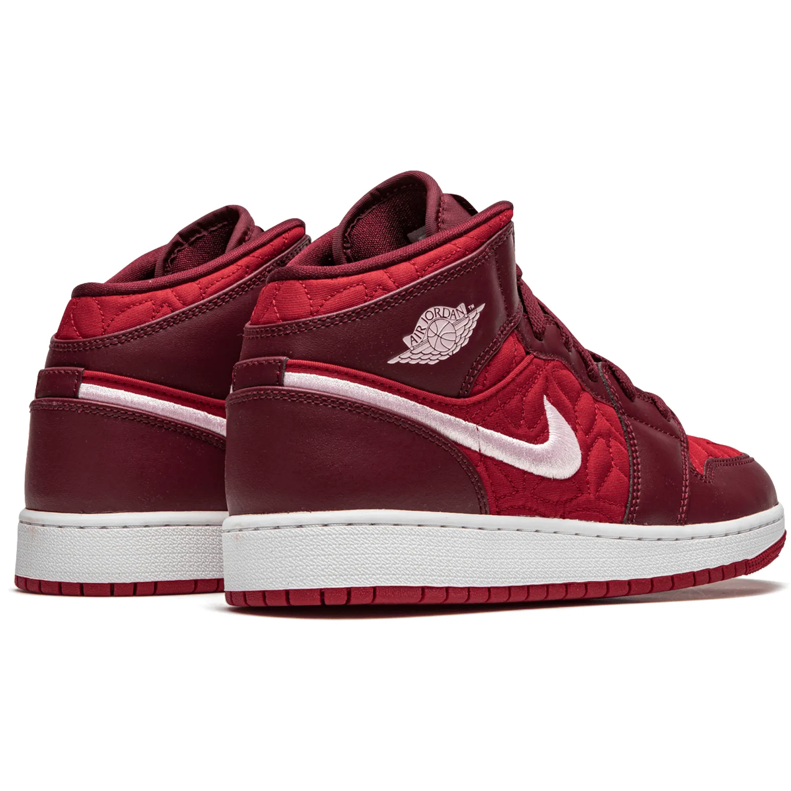 Jordan 1 Mid SE Red Quilt Womens (GS)