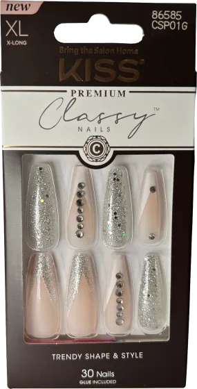 kiss Classy Premium Nails Csp01g 30 nails