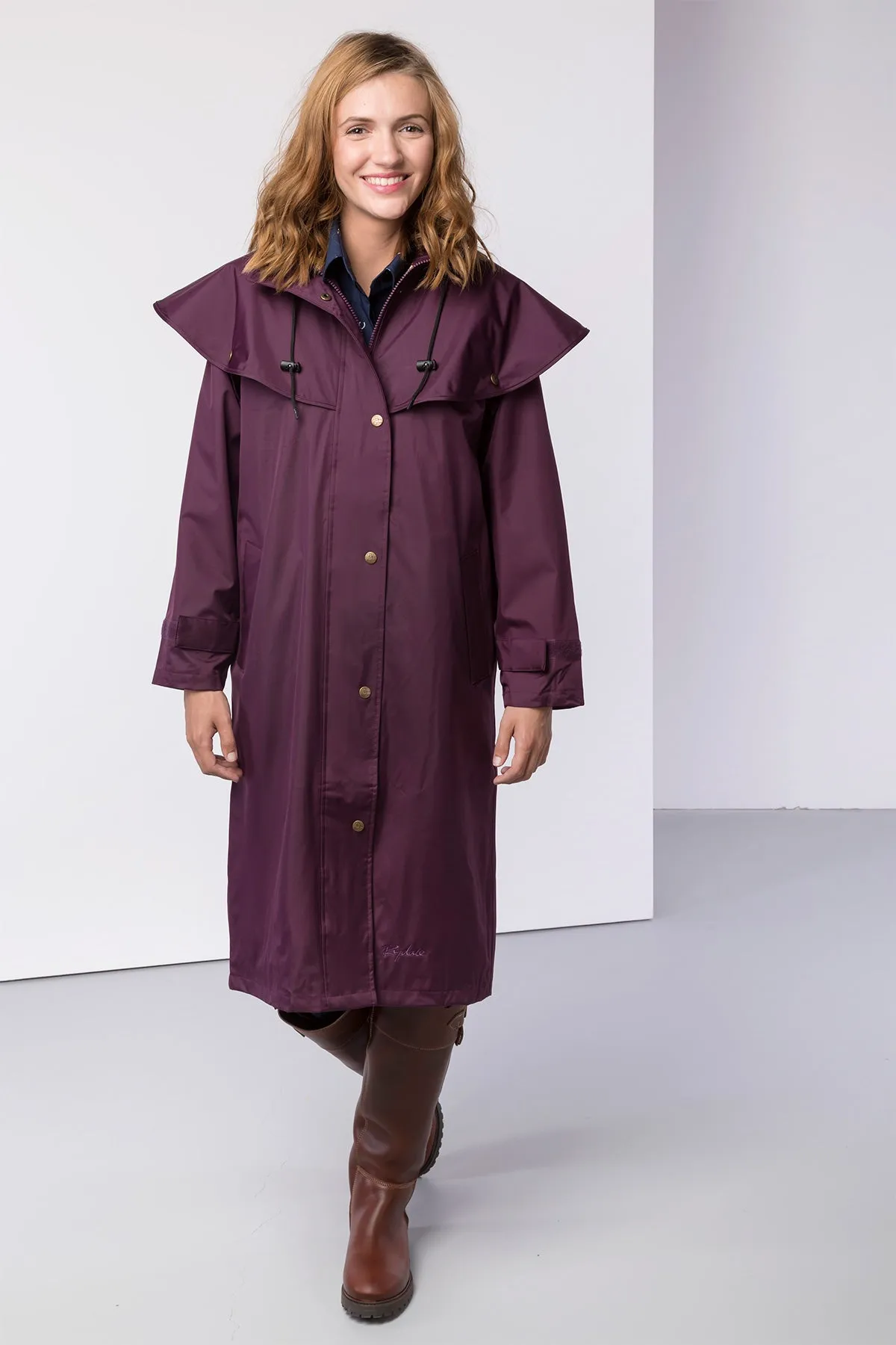 Ladies Full Length Waterproof Long Riding Coat - Knapton II