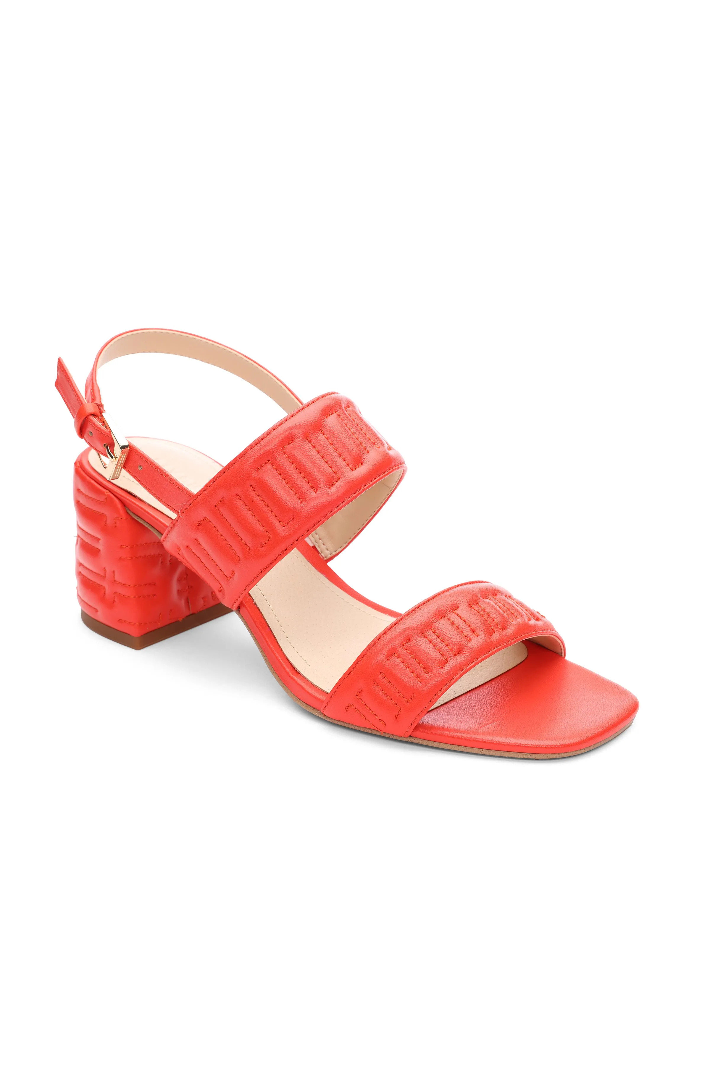 LAKEWOOD LOGO STITCH SLINGBACK WITH BLOCK HEEL