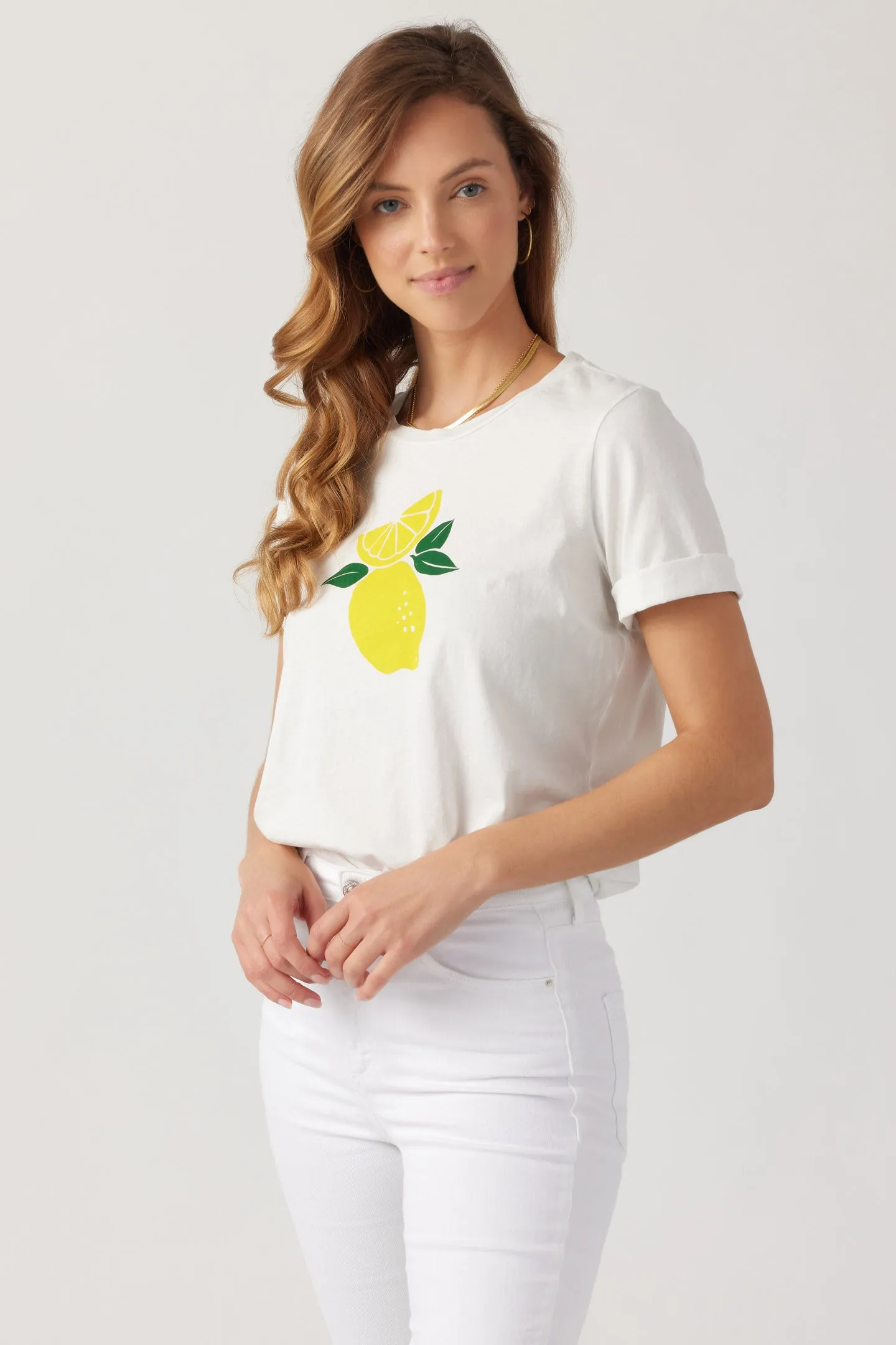 Lemontree Rolled Tee