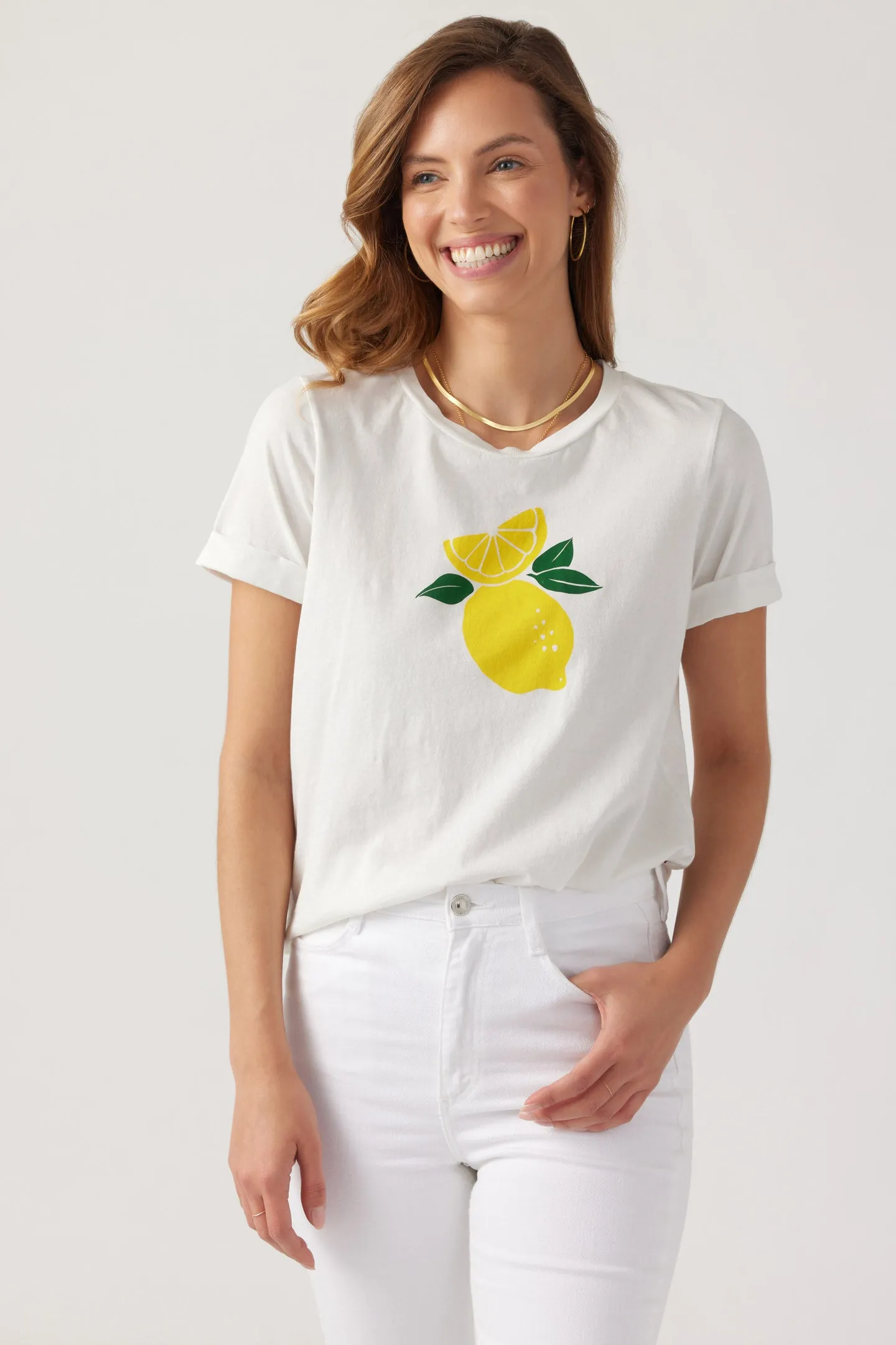 Lemontree Rolled Tee