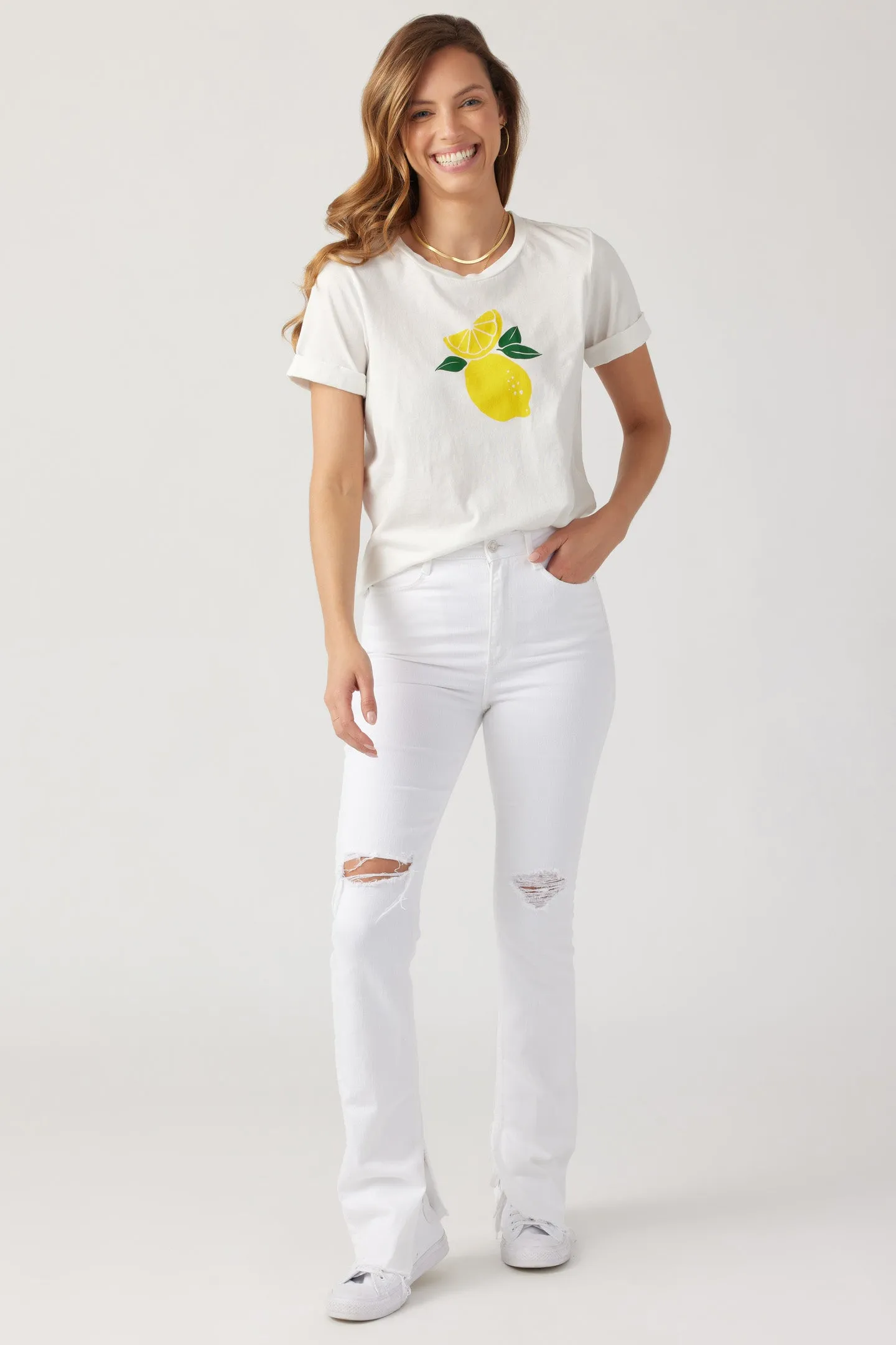 Lemontree Rolled Tee