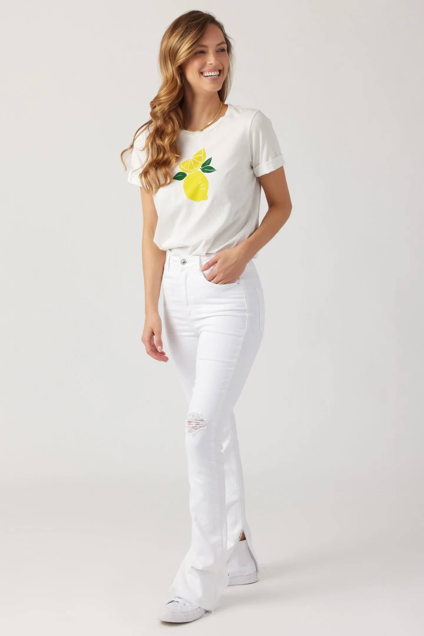 Lemontree Rolled Tee