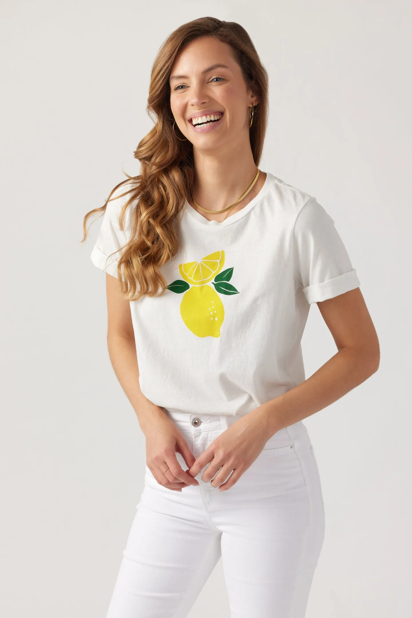 Lemontree Rolled Tee