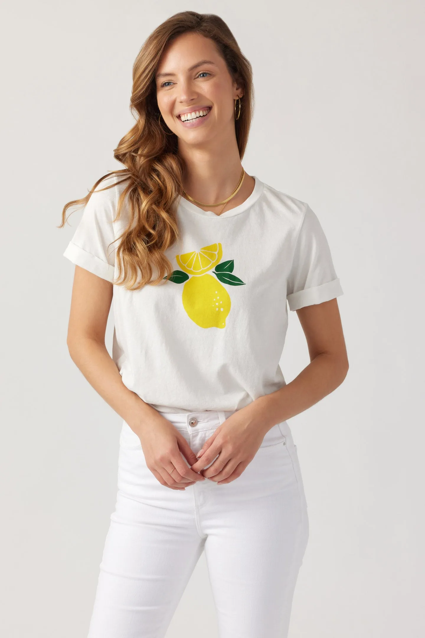 Lemontree Rolled Tee