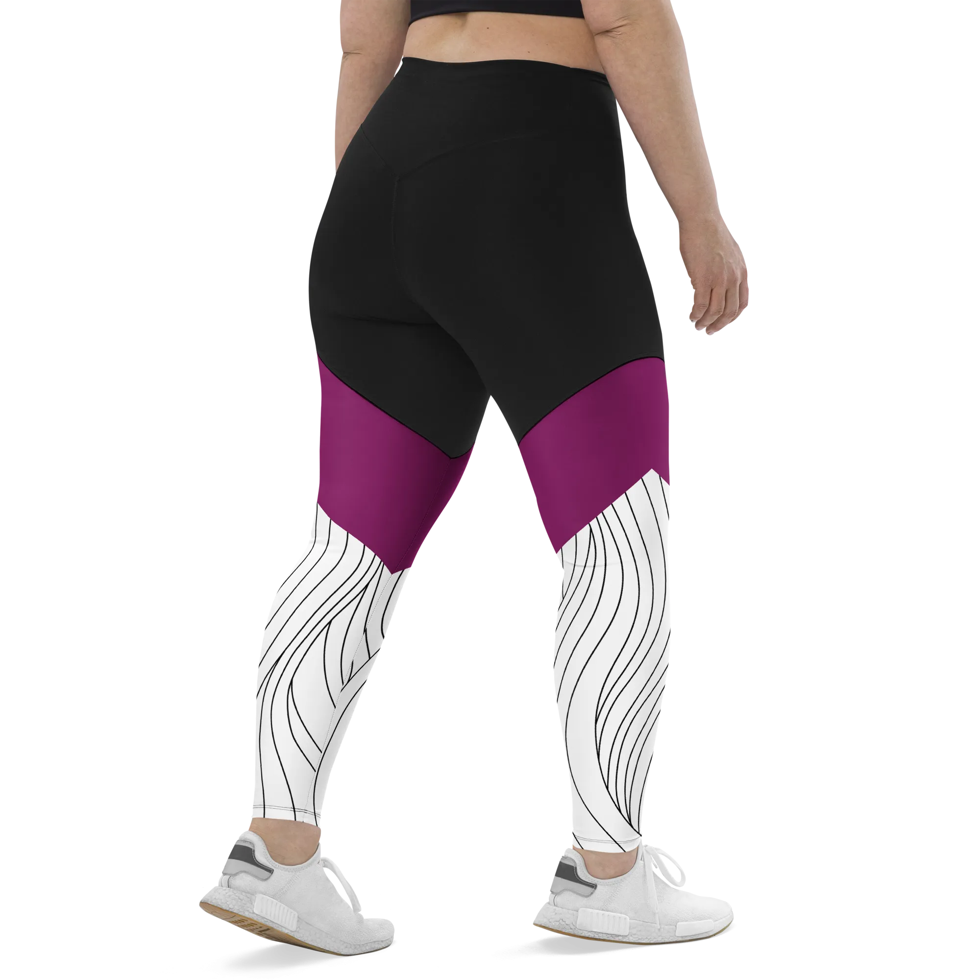 Lined Wine Compression Leggings