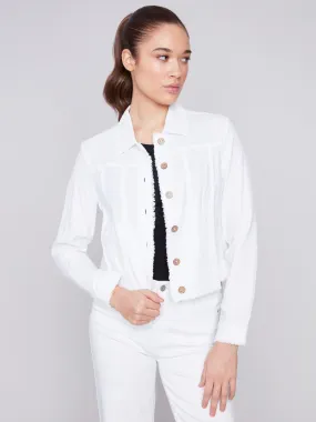 Linen Blend Jacket - White