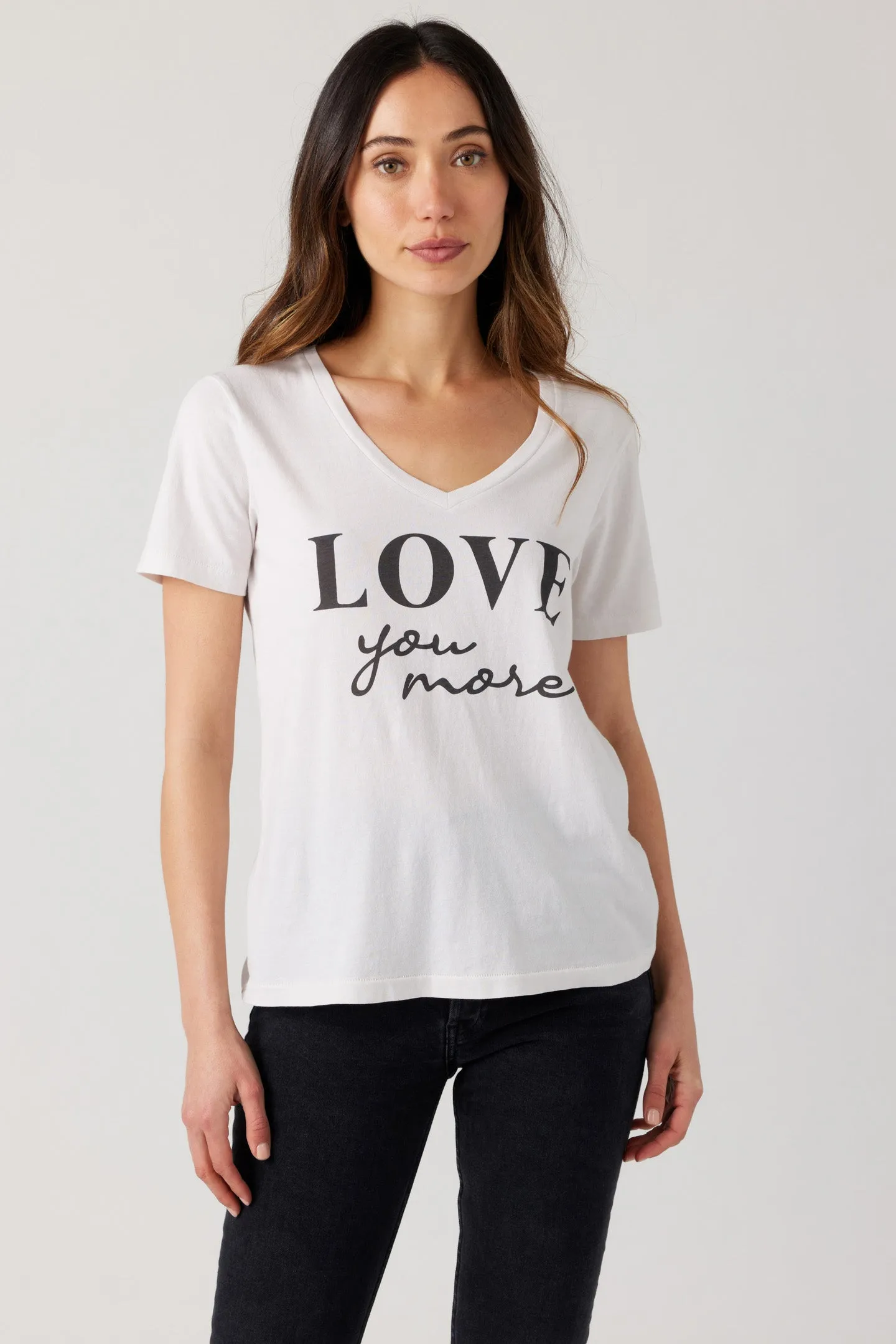 Love You More V-Neck Tee