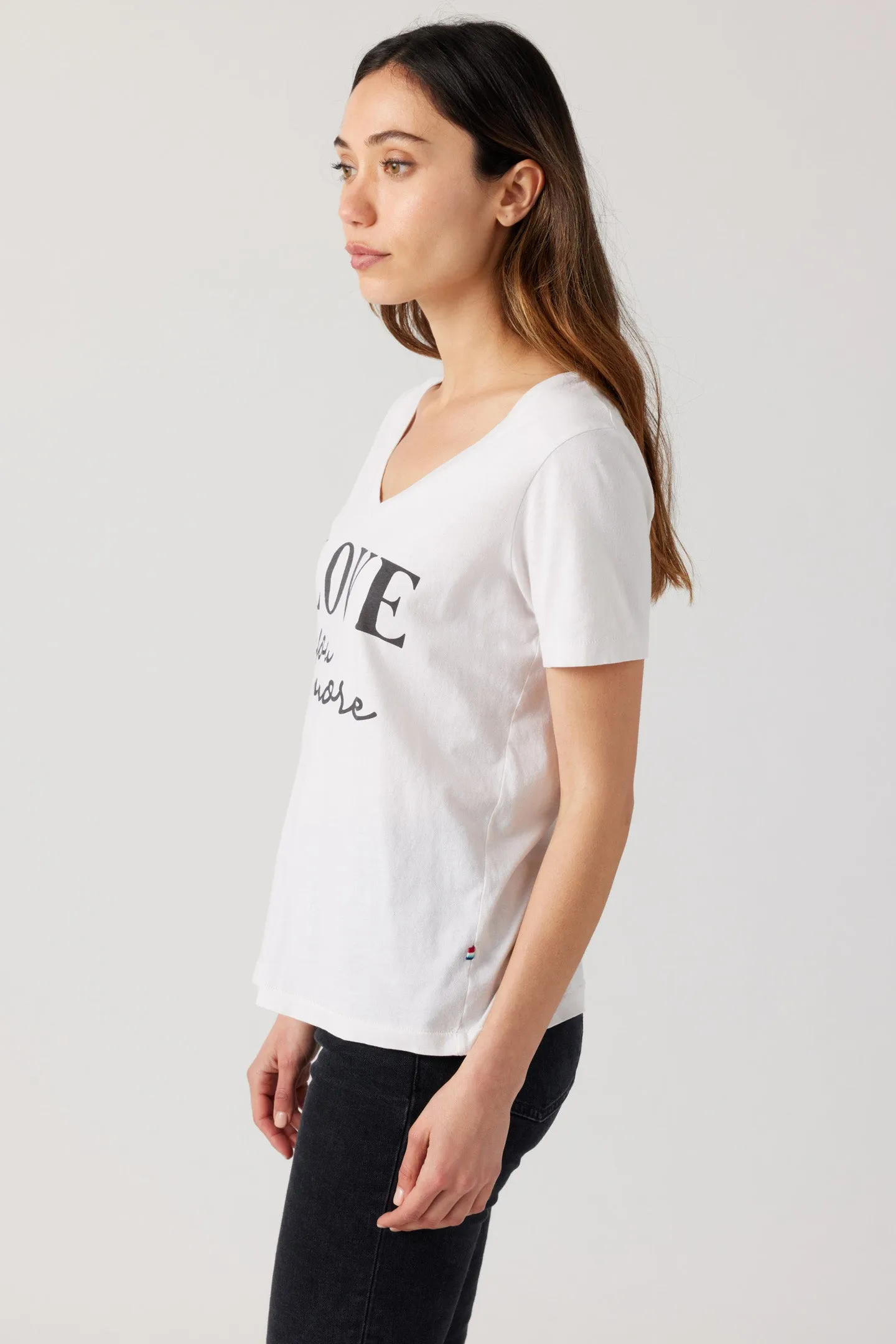 Love You More V-Neck Tee