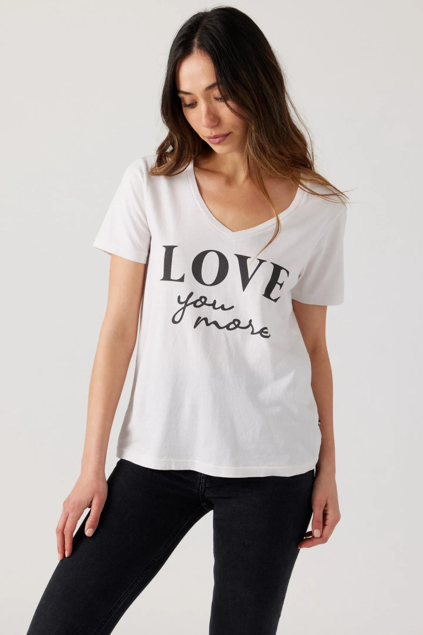 Love You More V-Neck Tee