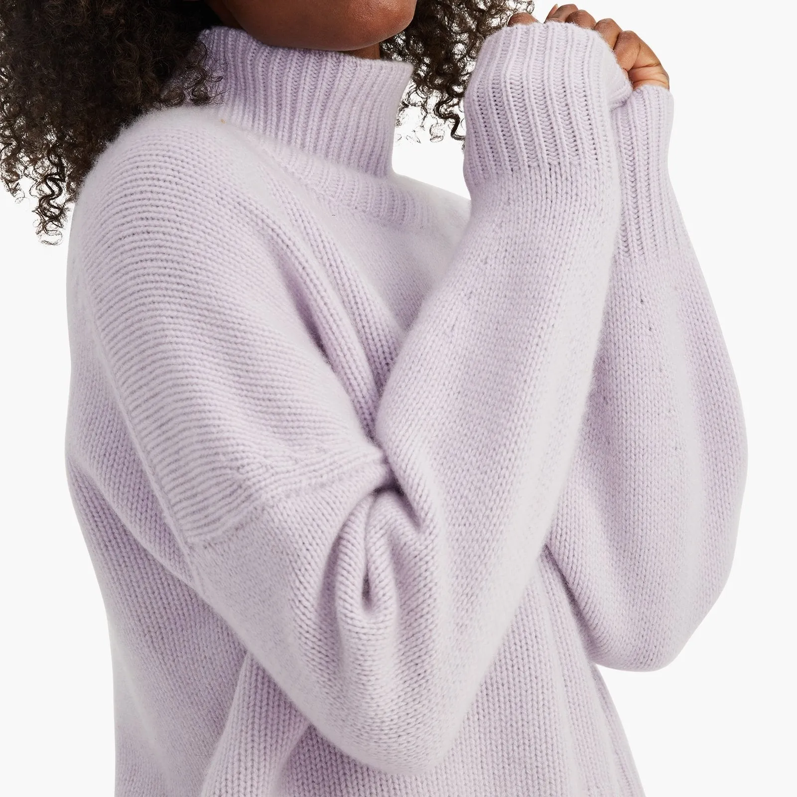 Luxe Cashmere Oversized Turtleneck