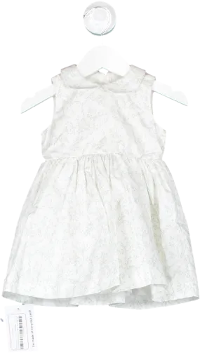 Mamas & Papas Cream Leaf Print Dress 3-6 Months