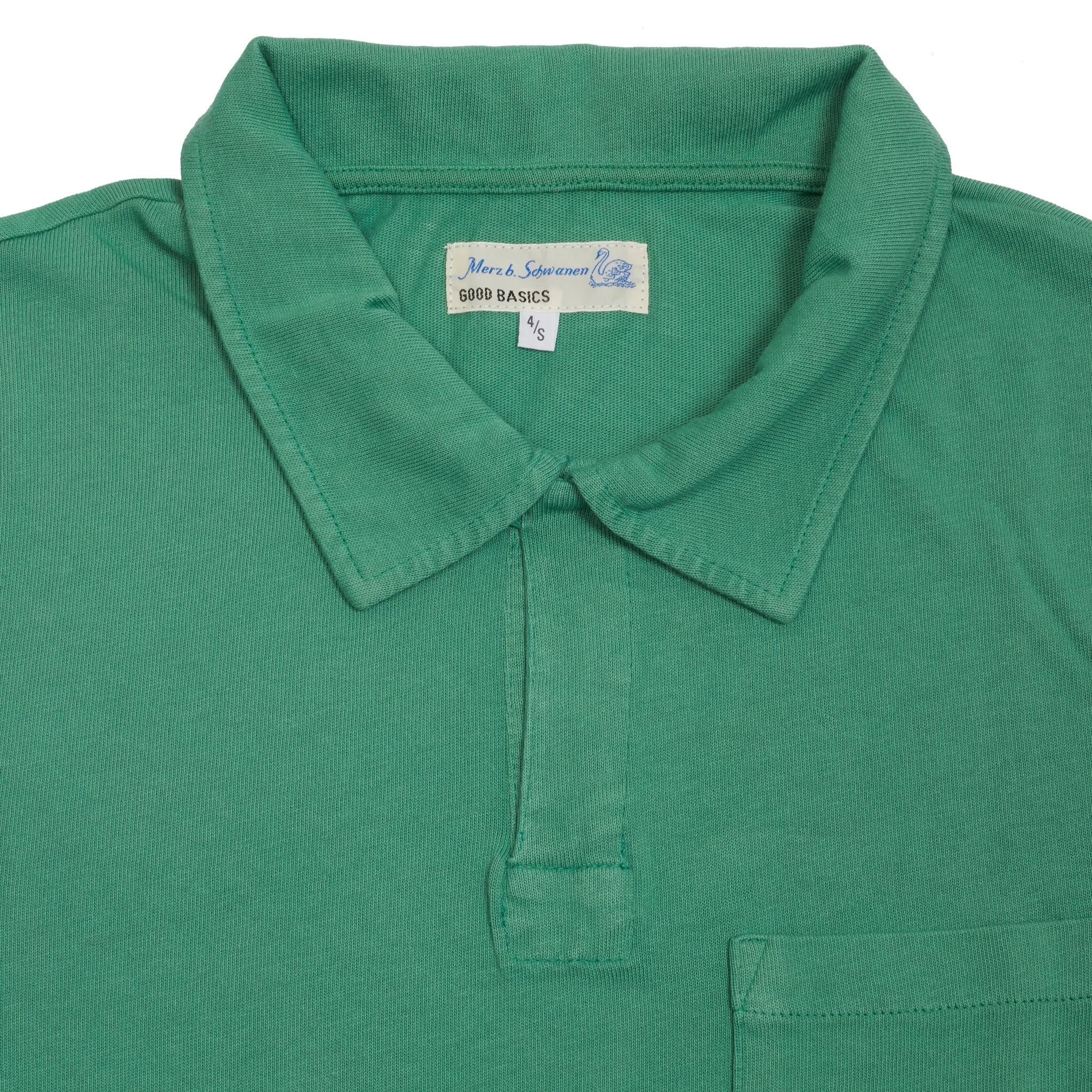 Merz b Schwanen Good Basics Polo Shirt in Grass