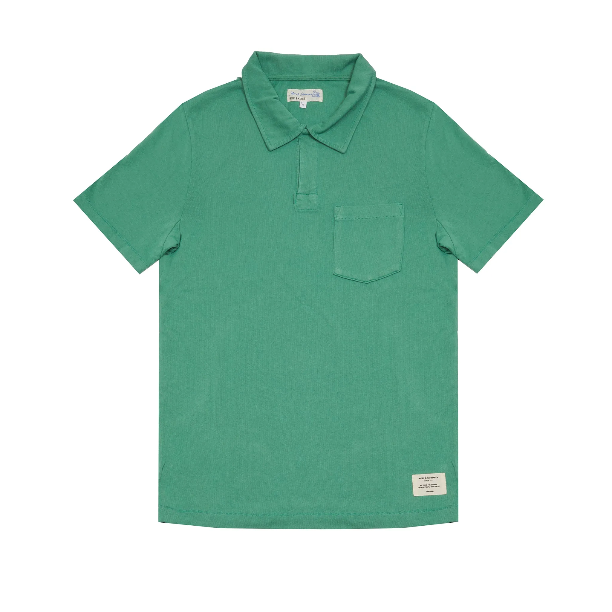 Merz b Schwanen Good Basics Polo Shirt in Grass