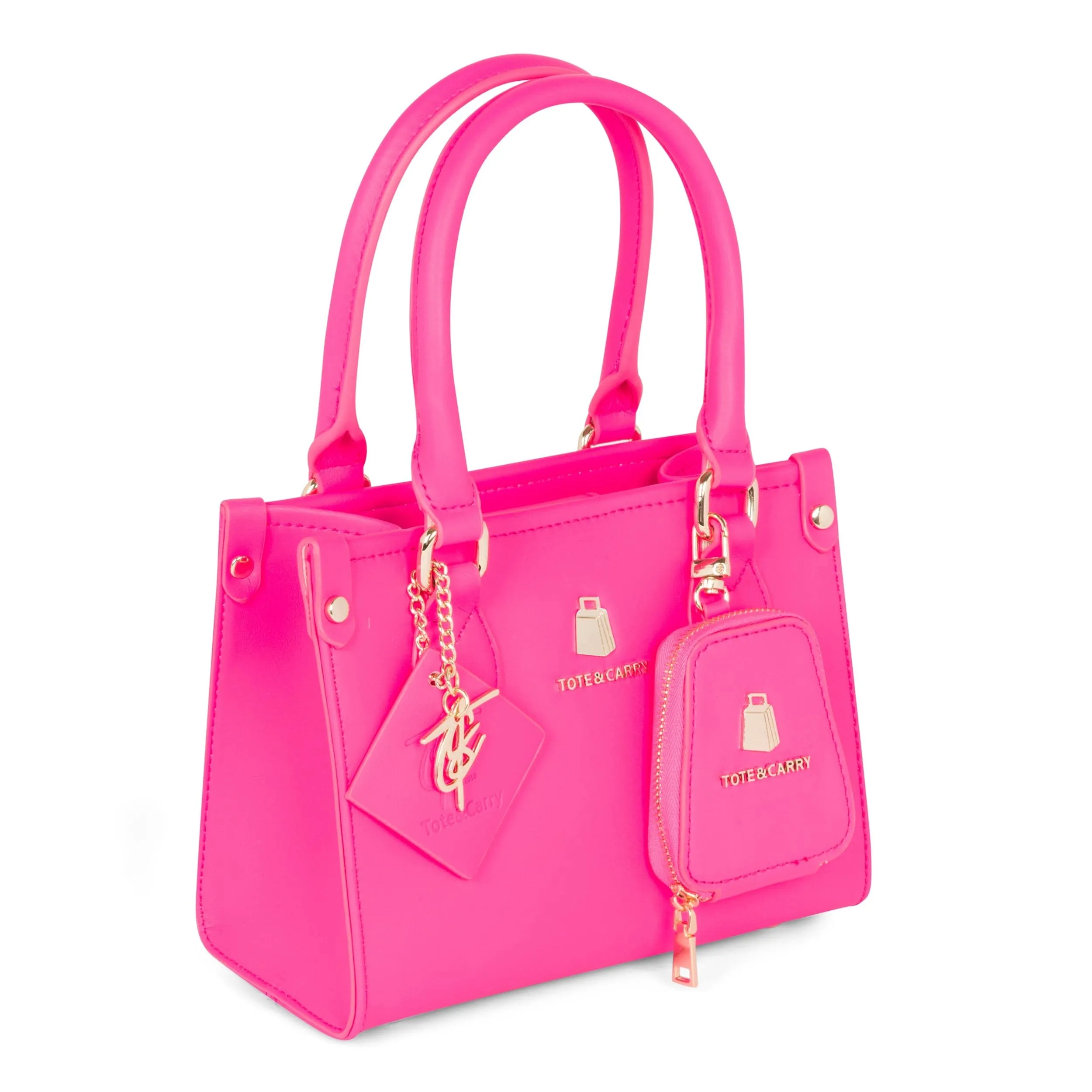 Neon Pink Mini Tote Bag