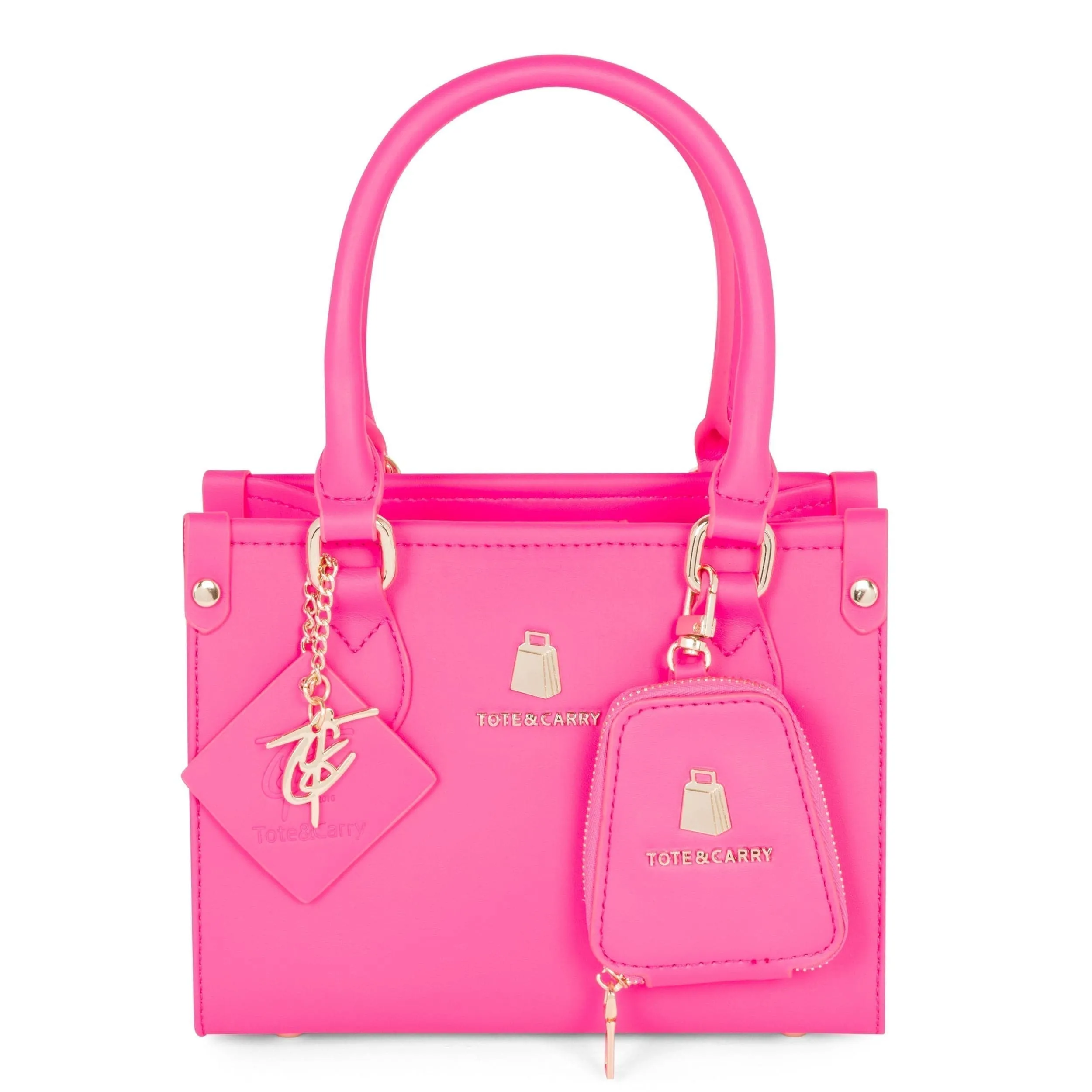 Neon Pink Mini Tote Bag