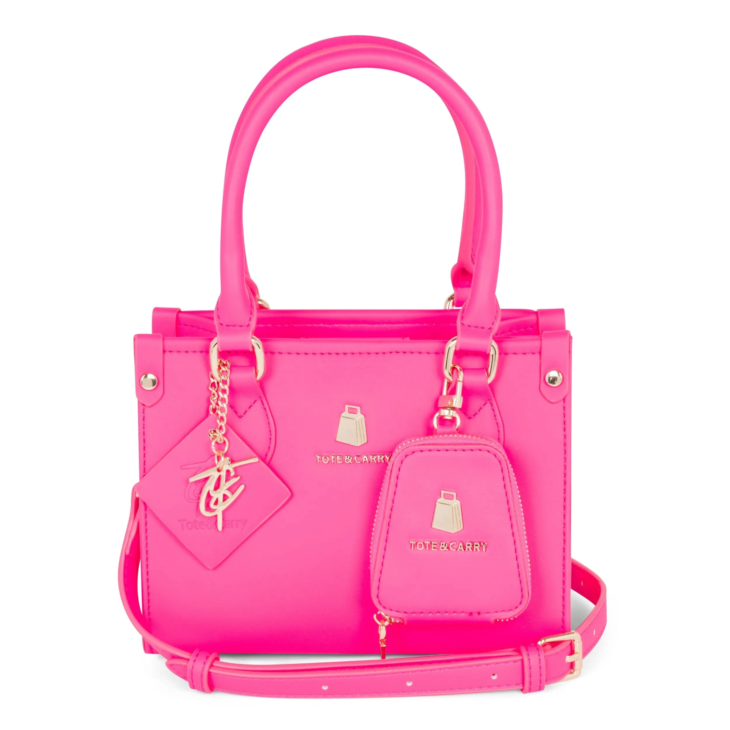 Neon Pink Mini Tote Bag