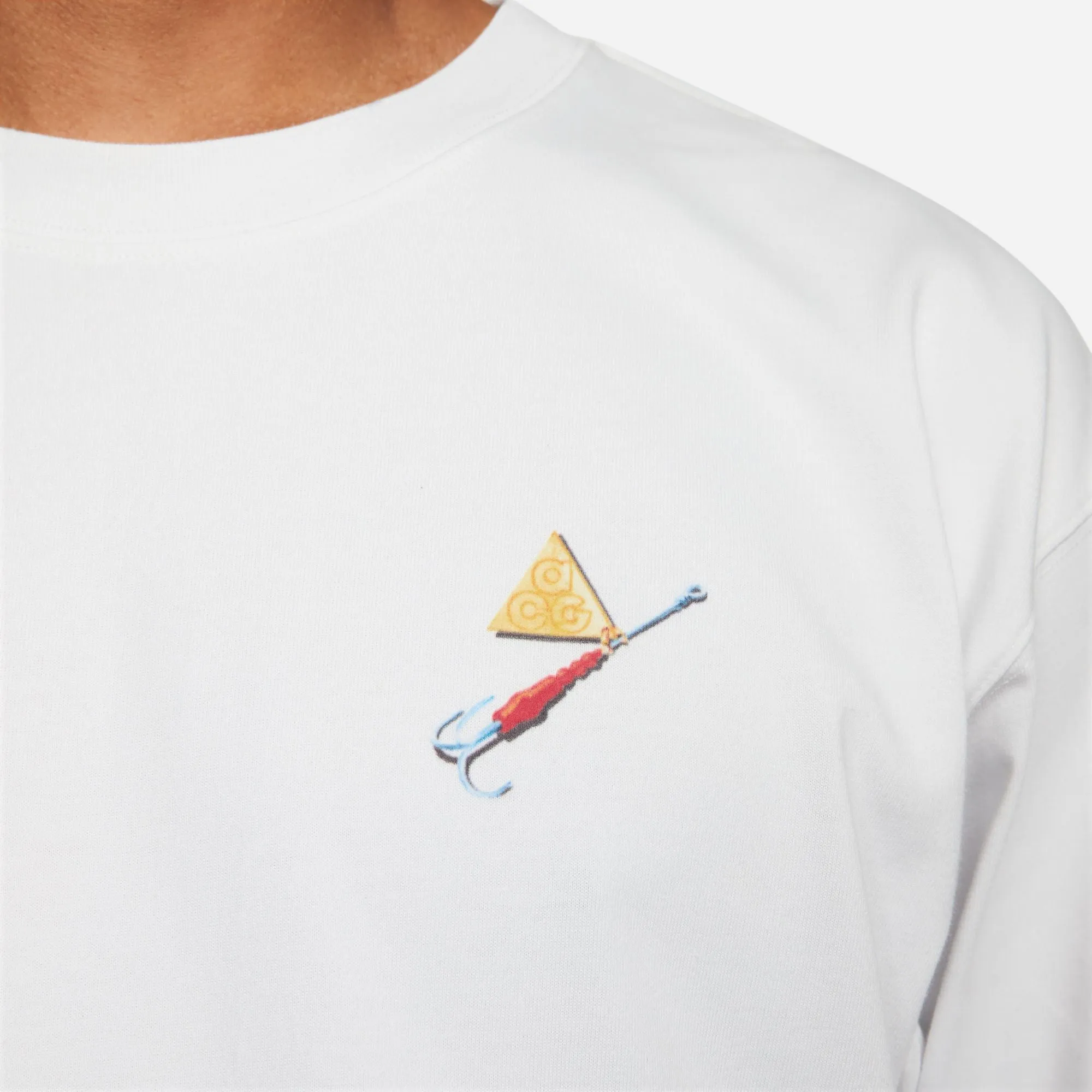 Nike ACG "Fishing" Long Sleeve Tee (Summit White)