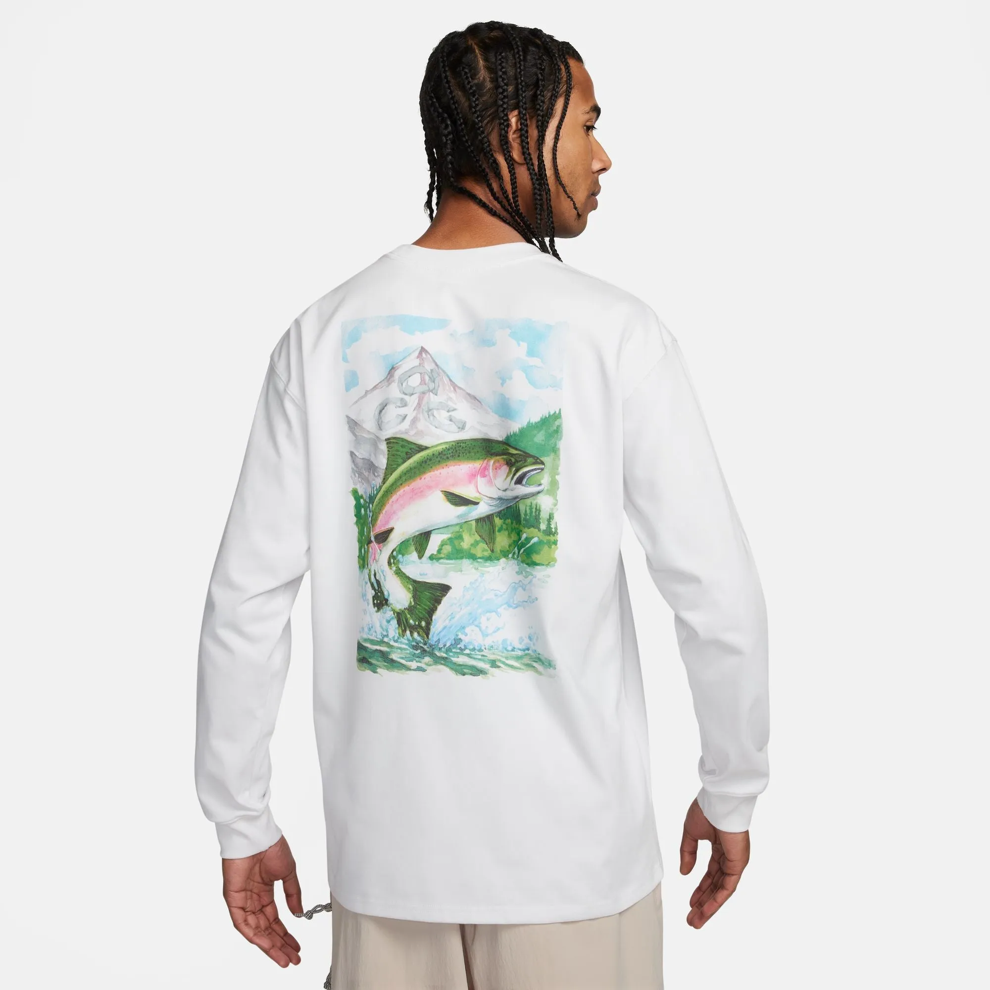 Nike ACG "Fishing" Long Sleeve Tee (Summit White)