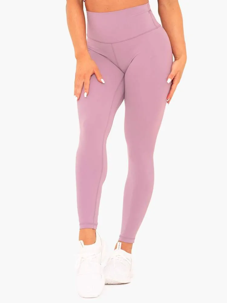 NKD HIGH WAISTED LEGGINGS GRAPE