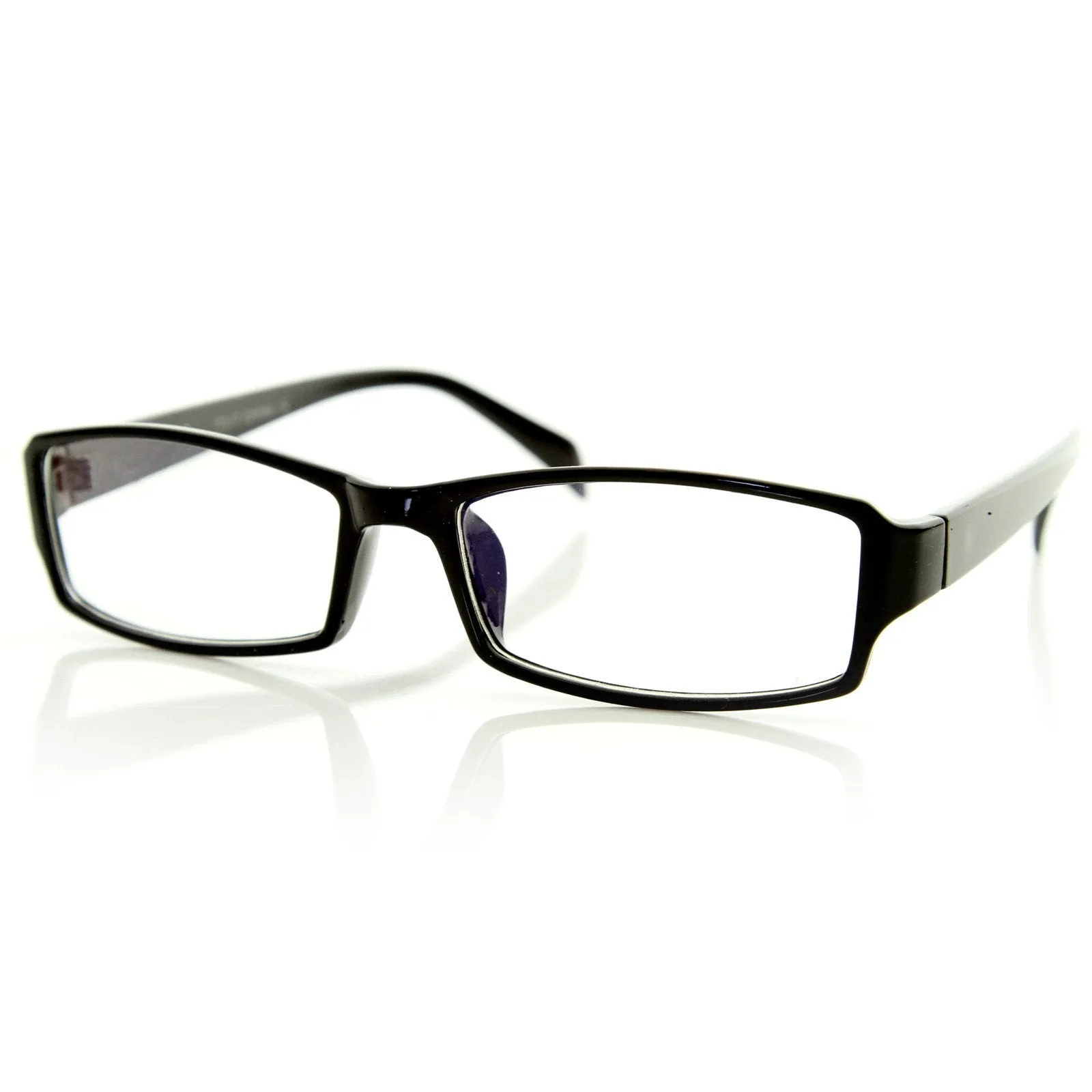 Optical RX Modern Rectangular Basic Frame Clear Lens Glasses