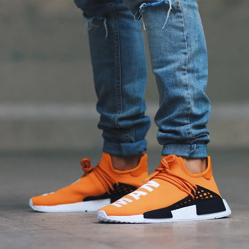 PHARRELL WILLIAMS X ADIDAS NMD HUMAN RACE  TANGERINE