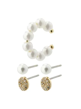 PILGRIM Beat Earring and Cuff 3-in-1 Set