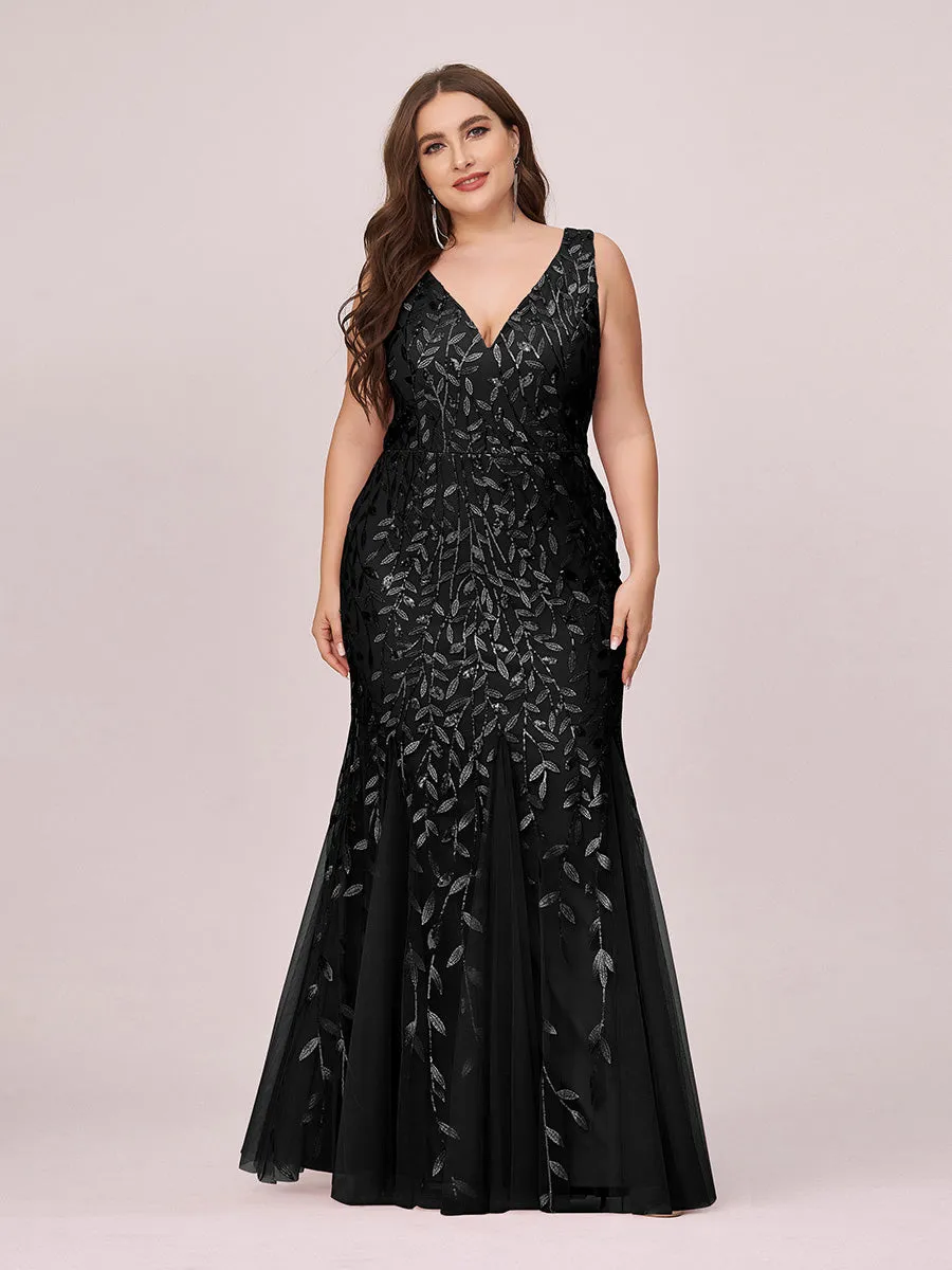 Plus Size Sequin Fishtail Wholesale Evening Dresses for Women