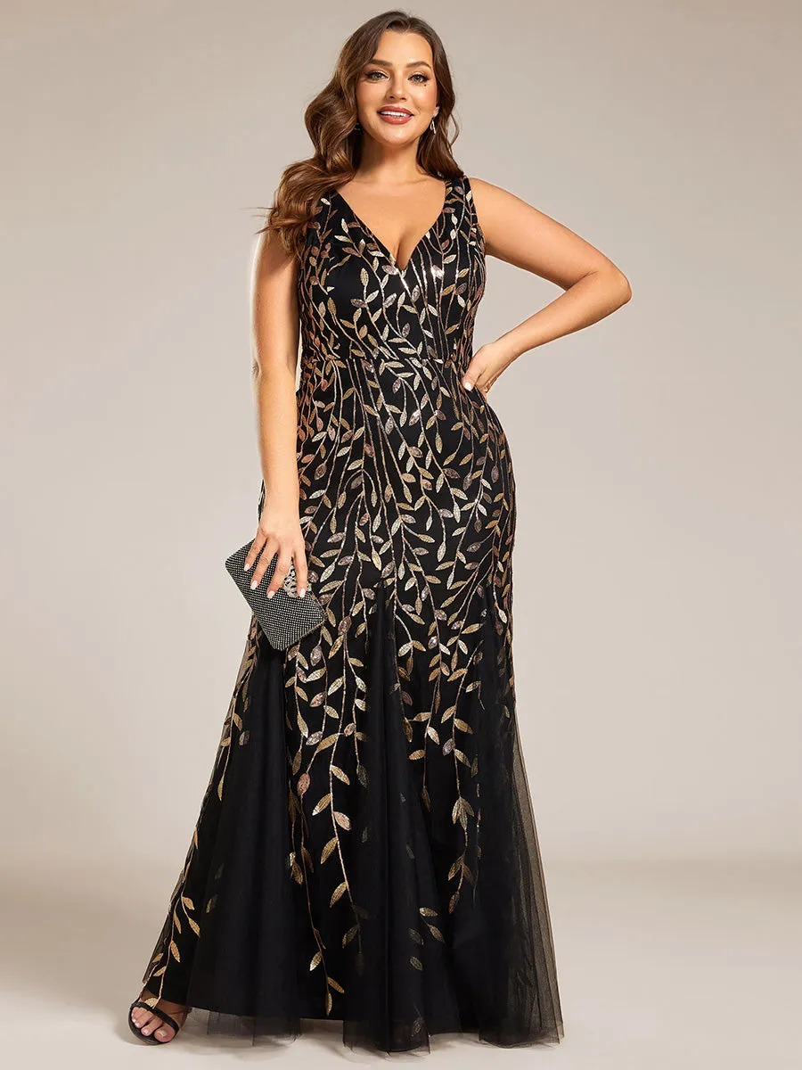 Plus Size Sequin Fishtail Wholesale Evening Dresses for Women