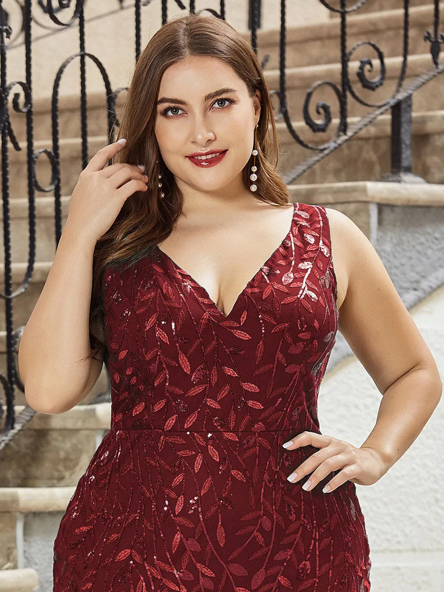 Plus Size Sequin Fishtail Wholesale Evening Dresses for Women