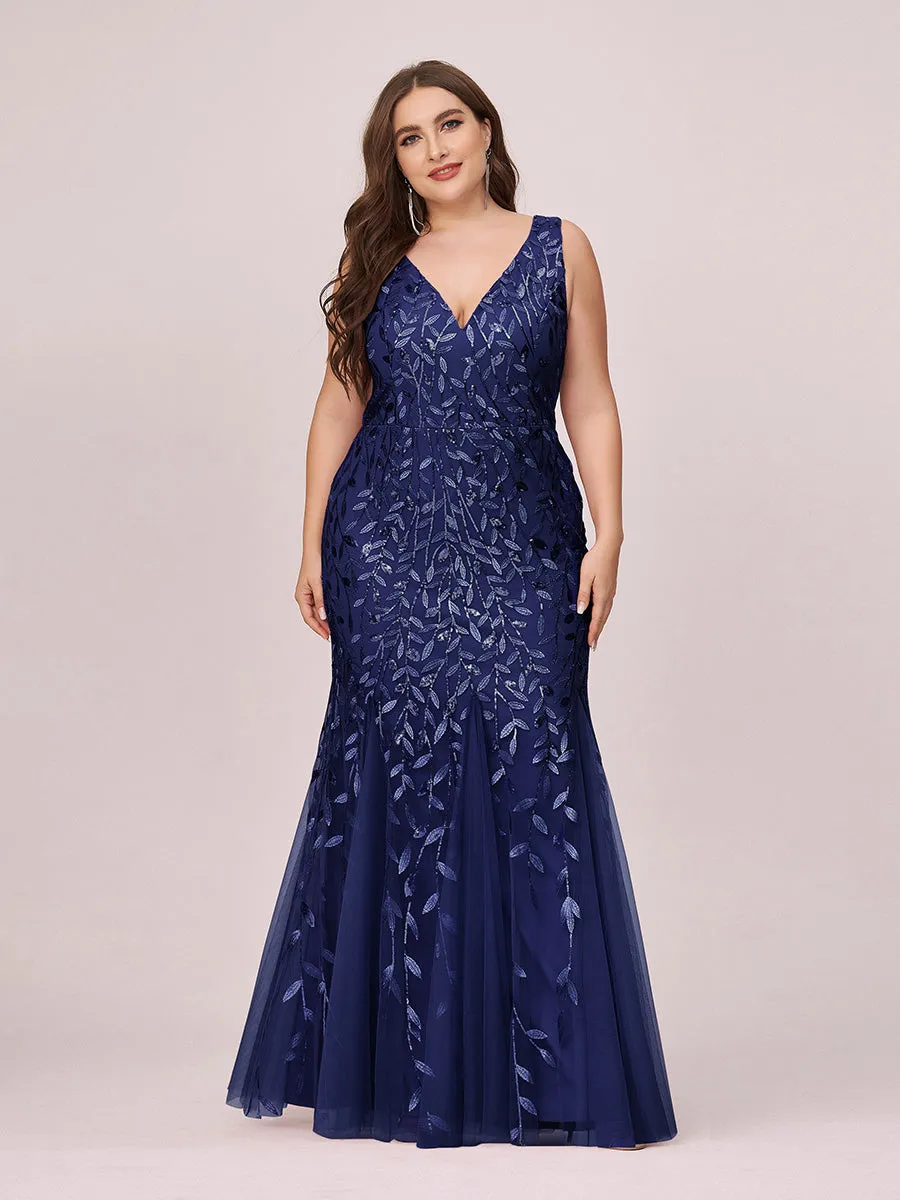 Plus Size Sequin Fishtail Wholesale Evening Dresses for Women