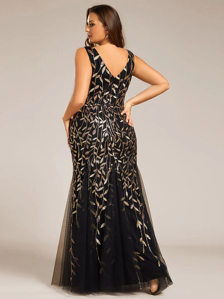 Plus Size Sequin Fishtail Wholesale Evening Dresses for Women