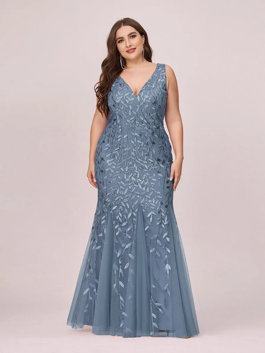 Plus Size Sequin Fishtail Wholesale Evening Dresses for Women