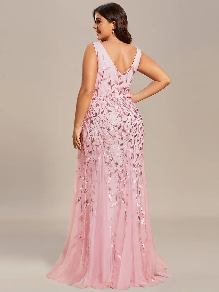 Plus Size Sequin Fishtail Wholesale Evening Dresses for Women