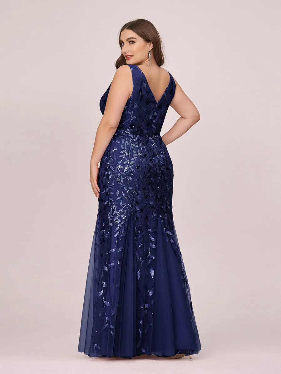 Plus Size Sequin Fishtail Wholesale Evening Dresses for Women