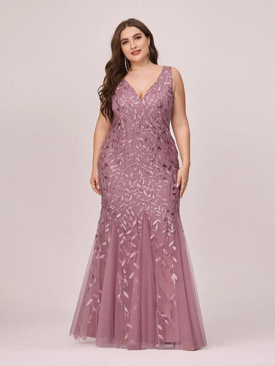 Plus Size Sequin Fishtail Wholesale Evening Dresses for Women