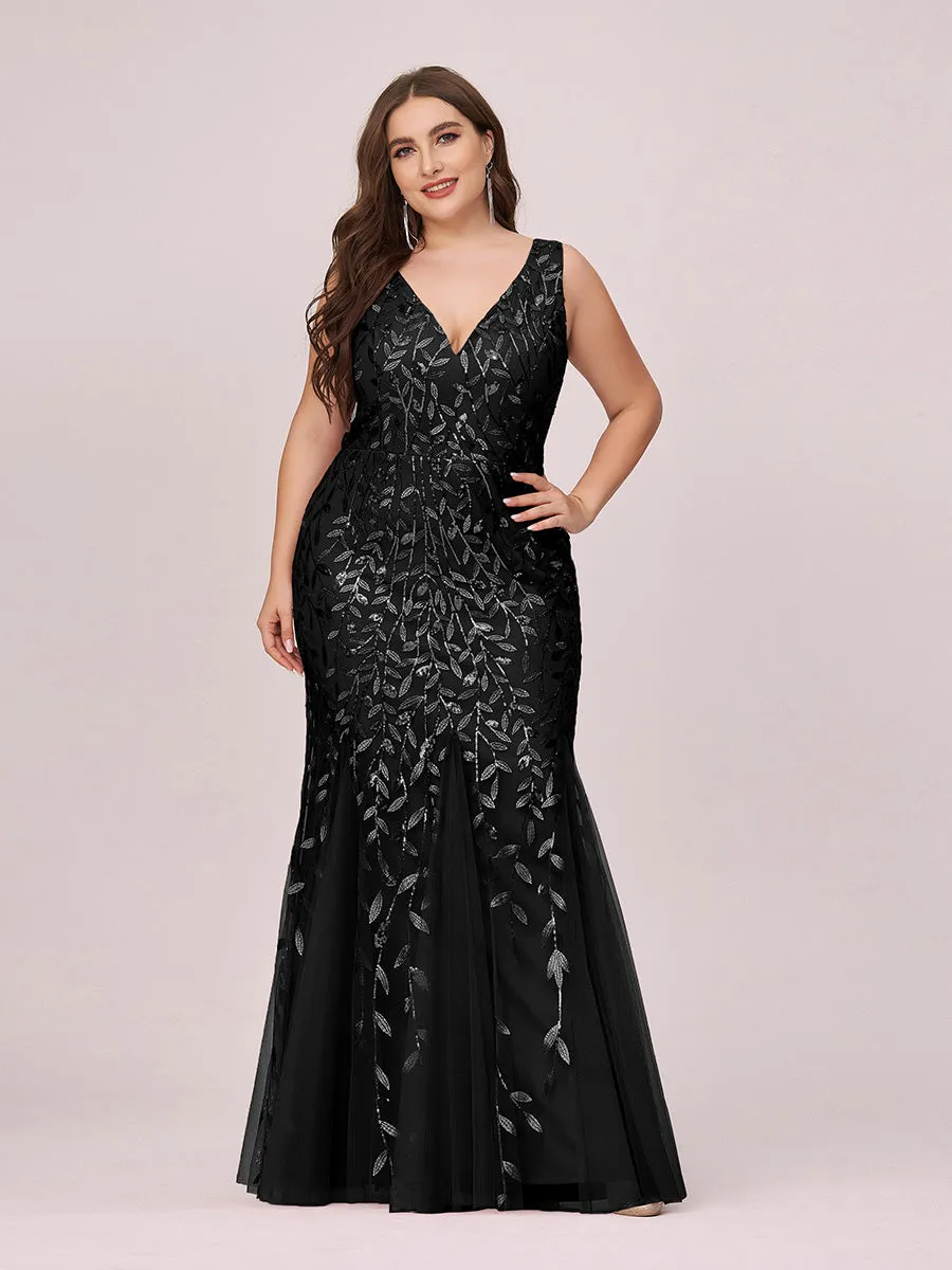 Plus Size Sequin Fishtail Wholesale Evening Dresses for Women