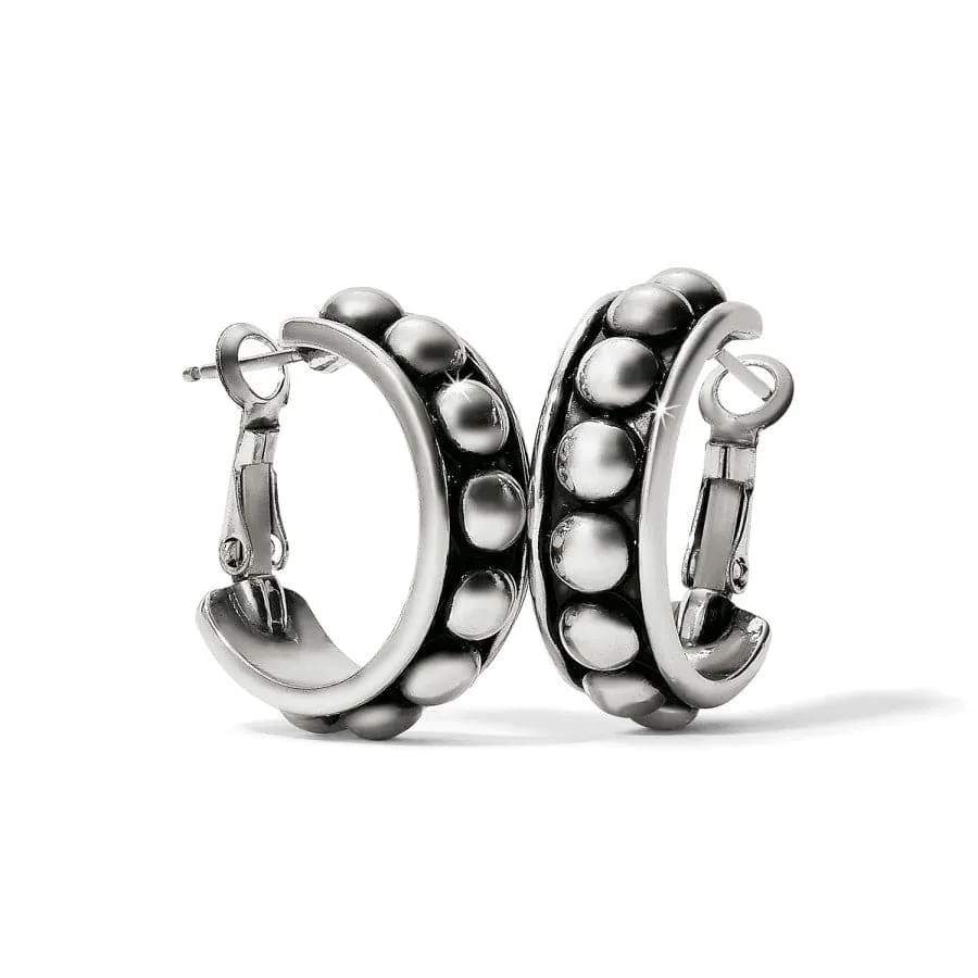 Pretty Tough Stud Medium Leverback Hoop Earrings