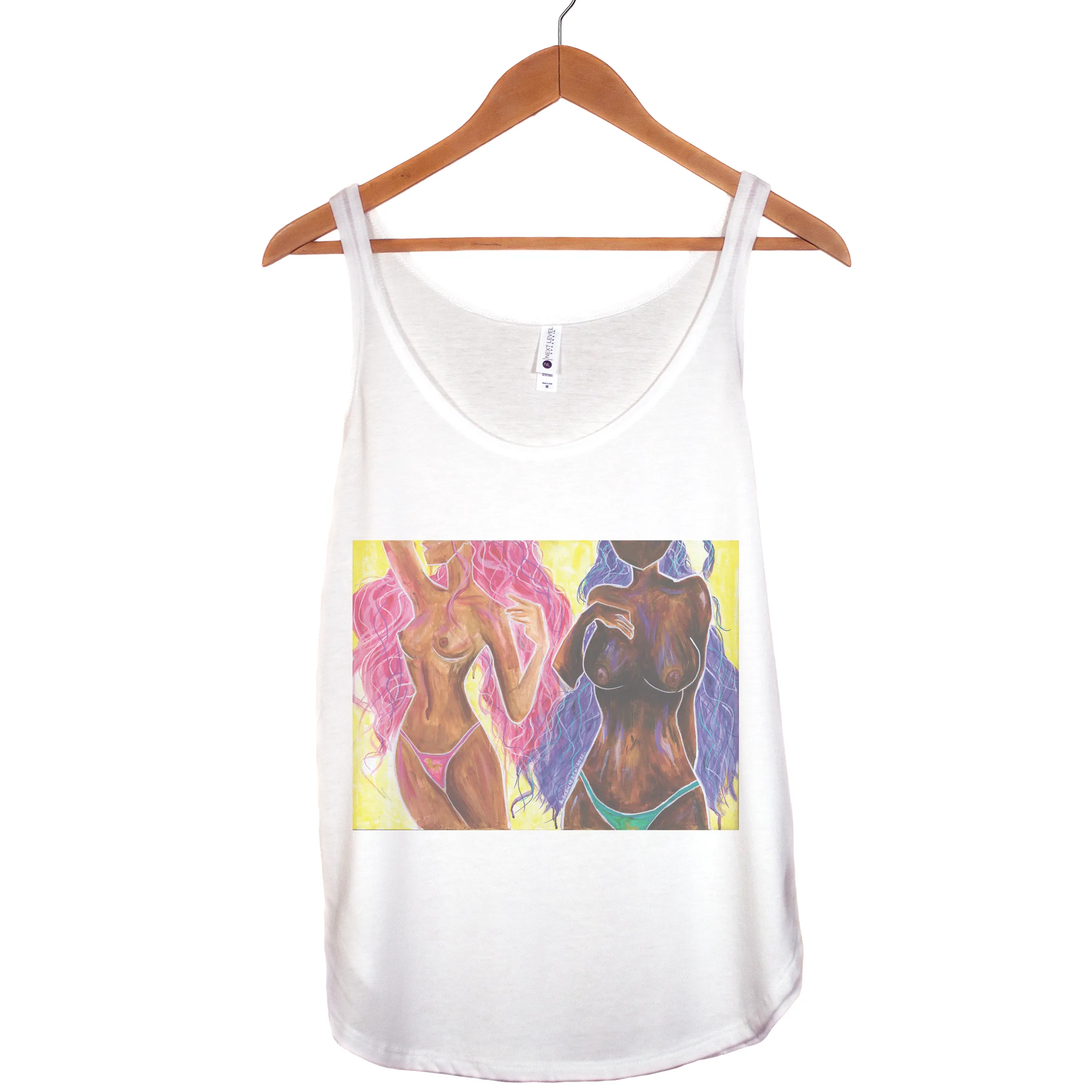 "Pretty Titties" - Triblend Tank