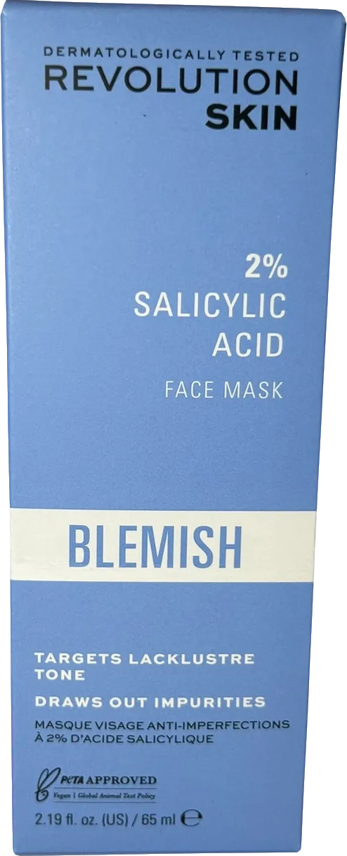 Revolution Blemish 2% Salicylic Acid Face Mask 65ml